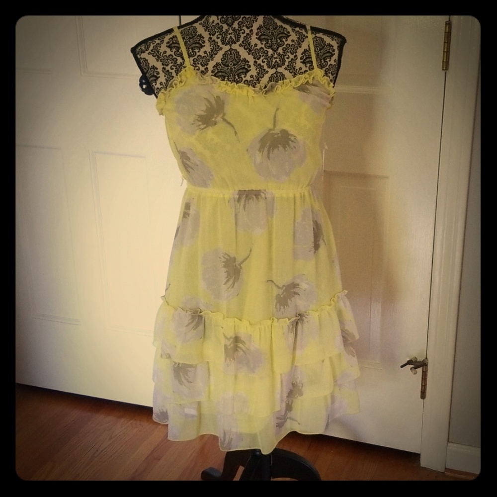 Old Navy Yellow Floral Dress NWT